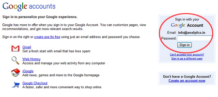 Sign in to your Google Account